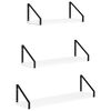 vidaXL Vegghyller 3 stk. Hvit 60 x 16 x 15,5 cm