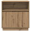 vidaXL LED sideboard Artisan Eik 71 x 34,5 x 75 cm Konstruert tre