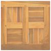 vidaXL Firkantet bordplate 40x40x2,5 cm heltre teak