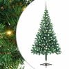 vidaXL Forh&aring;ndsbelyst kunstig juletre med kulesett 120 cm 230 grener