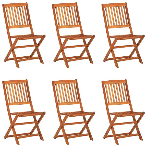 vidaXL Hagespisegruppe 7 deler 180x90x75 cm heltre akasie