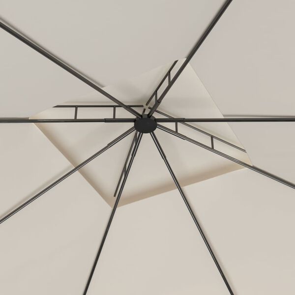 vidaXL Paviljong 3x3x2,7 m kremhvit 160 g/m²