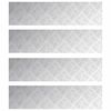vidaXL Trinn 4 stk. 80 x 20 cm s&oslash;lv Aluminium Rektangul&aelig;r