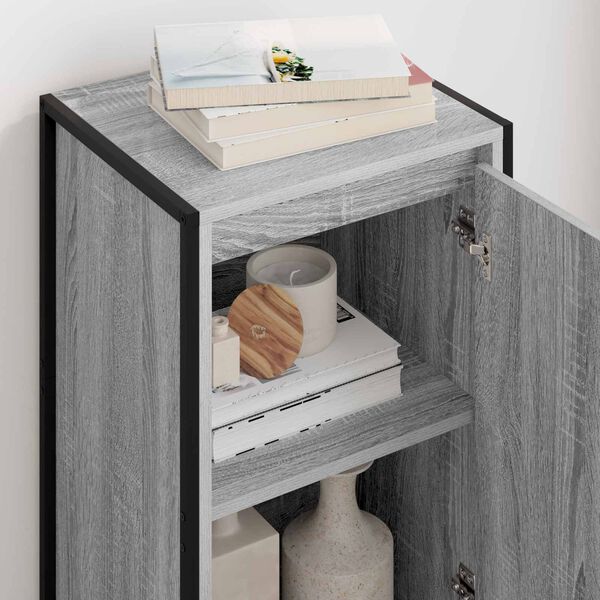 vidaXL Serviesskap Gr&aring; Sonoma 43 x 36 x 75,5 cm Konstruert tre