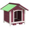 vidaXL Hundekennel mocca 65x65x61,5 cm heltre furu