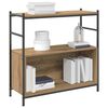 vidaXL Bokhylle artisan eik 80 x 30 x 78.5 cm Konstruert tre