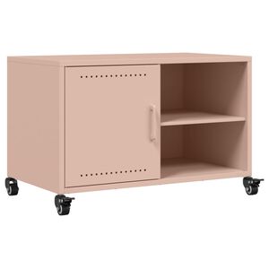 vidaXL TV-benk rosa 68x39x43,5 cm st&aring;l