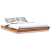 vidaXL Sengeramme brun 150x200 cm heltre furu