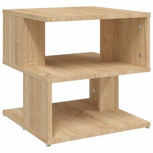 vidaXL Sidebord sonoma eik 40x40x40 cm sponplate