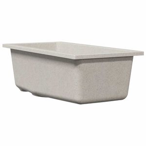 vidaXL Kj&oslash;kkenvask Beige 21 x 44 x 14 cm Granitt