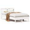 vidaXL Sengeramme uten madrass hvit 120x190 cm heltre furu
