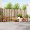 vidaXL Utend&oslash;rs sofa-sett 7 pcs Naturlig Solid akasietre