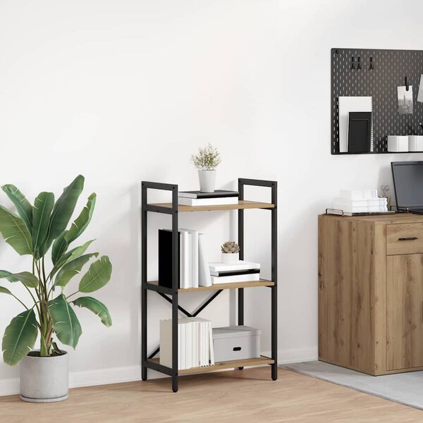 vidaXL Bokhylle Artisan Eik 56 x 34 x 96 cm Konstruert tre