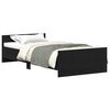 vidaXL Sengeramme uten madrass svart eik 100x200 cm konstruert tre