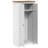 vidaXL Garderobeskap hvit 80x50x171,5 cm heltre furu Panama Range