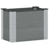 vidaXL H&oslash;ybed Gr&aring; 50 x 30 x 36 cm WPC og Aluminium