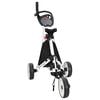 vidaXL Golf Trolley Svart og Hvit Aluminium Sammenleggbar