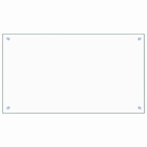 vidaXL Kj&oslash;kkenplate gjennomsiktig 90x50 cm herdet glass