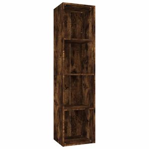 vidaXL Bokhylle/TV-benk r&oslash;kt eik 36x30x143 cm konstruert tre