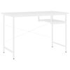 vidaXL PC-bord hvit 105x55x72 cm MDF og metall
