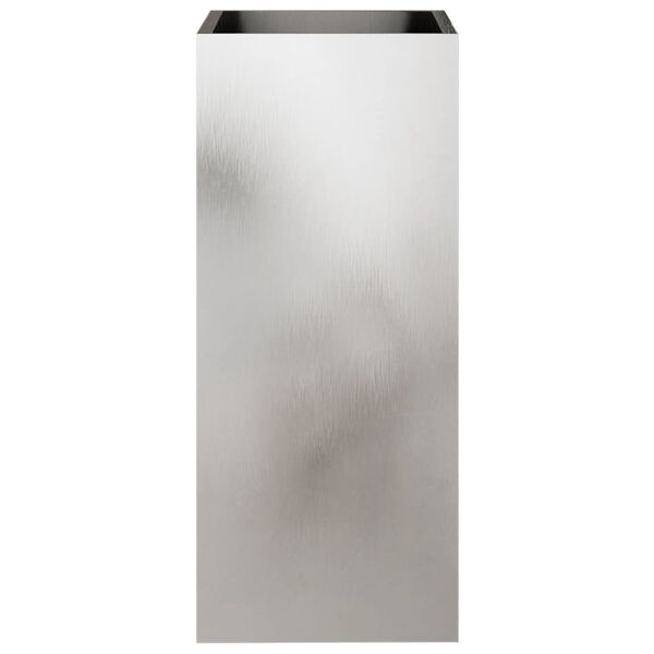 vidaXL Plantekasse s&oslash;lv 32x29x75 cm rustfritt st&aring;l