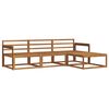 vidaXL Utend&oslash;rs sofa-sett 4 pcs Naturlig Solid akasietre