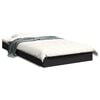 vidaXL Sengeramme svart 100x200 cm konstruert tre