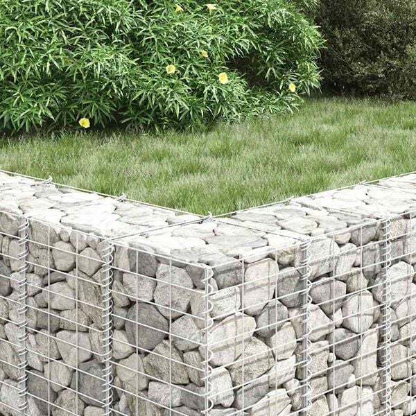 vidaXL Gabion høybed 3 stk 30x30x50 cm jern