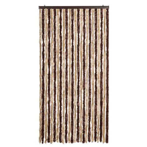 vidaXL Fluegardin beige og lysebrun 100x200 cm chenille