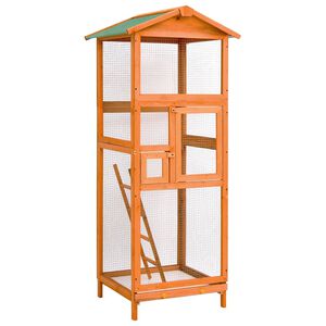 vidaXL Fuglebur 68x62x166 cm heltre gran
