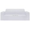 vidaXL 2-seters sofaovertrekk polyester hvit