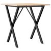 vidaXL Salongbord X-ramme 60x60x75 cm heltre furu og st&aring;l
