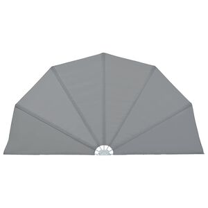 vidaXL Sammenleggbar sidemarkise for terrasse gr&aring; 160 cm