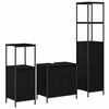 vidaXL Baderomsinnredningssett 3 stk. Svart Eik 36 x 35 x 165 cm