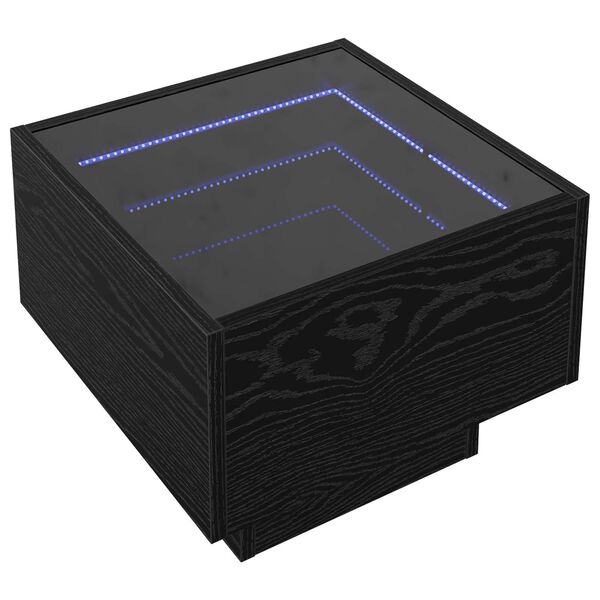 vidaXL Kaffebord Svart Eik 40 x 40 x 30 cm Konstruert tre