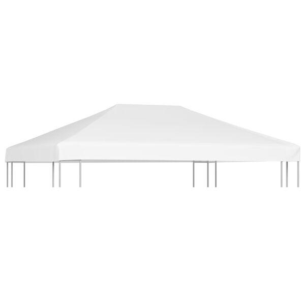 vidaXL Toppduk til paviljong 270 g/m² 4x3 m hvit