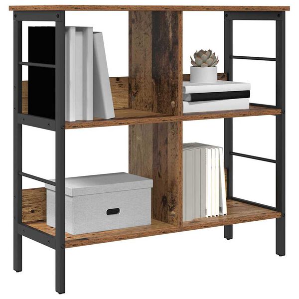 vidaXL Bokhylle Gamle tre 82 x 32 x 79 cm Konstruert tre