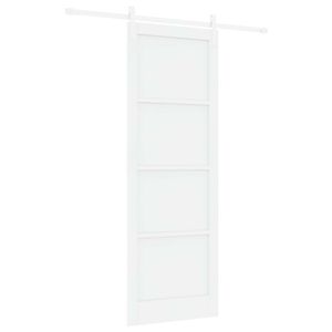 vidaXL Skyved&oslash;r Hvit 83 x 232 cm Heltre furu