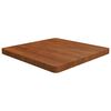 vidaXL Firkantet bordplate m&oslash;rkebrun 60x60x4 cm behandlet heltre eik