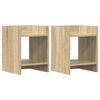 vidaXL Planteholder 2 stk. Sonoma eik 30 x 30 x 40 cm Konstruert tre