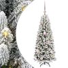 vidaXL Kunstig juletre Hvit 120 cm PVC og plast og st&aring;l og PE