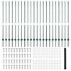 vidaXL Gjerde med stolpe gr&oslash;nn 1,4 x 50 m St&aring;l og PVC