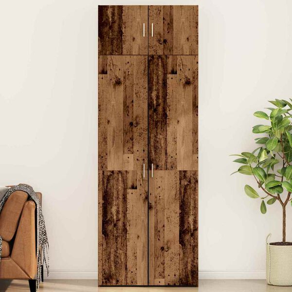 vidaXL Oppbevaringsskap 3 pcs Gammelt tre