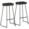 vidaXL Barkrakker 2 stk sort 45x40x78 cm heltre mango