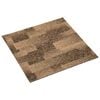 vidaXL Gulvteppe 20 stk. Brun 50 x 50 cm PP Lav luv