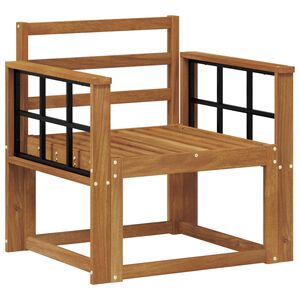 vidaXL Utesofa Solid akasietre Naturlig