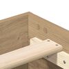 vidaXL Sengeramme uten madrass artisan eik 90x190 cm konstruert tre