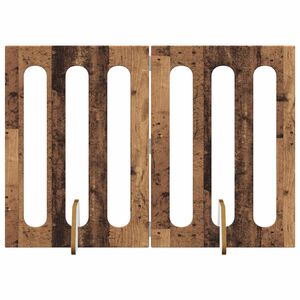 vidaXL Folding Pet Fence 2 stk. Eiketre 100,5 x 38 x 70 cm