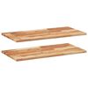 vidaXL Flytende hyller 2 stk 60x40x2 cm oljebehandlet heltre akasie