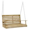 vidaXL Hengebenk 110 cm impregnert furu